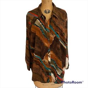 Catherine’s Long Sleeve Button Up Blouse - 1X WP / 18-20 WP